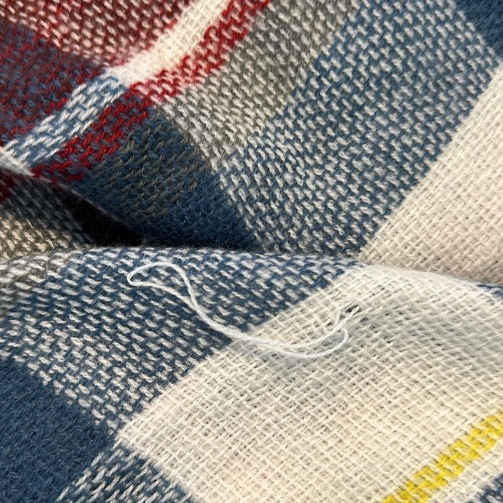 Extra Large Fall Plaid Soft Scarf